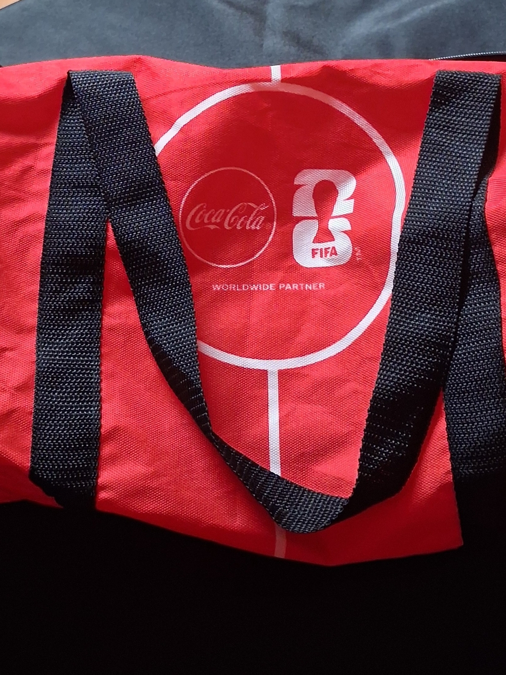 Coca Cola Red Men's Tote Bag with Black Straps